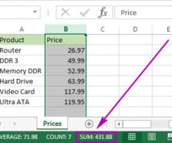 6 Cách tính Tổng nhanh chóng trong Excel!