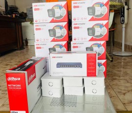  Xong bộ 8 Camera Hikvision POE 4.0Mb cho Cty Chậu Việt Nam 